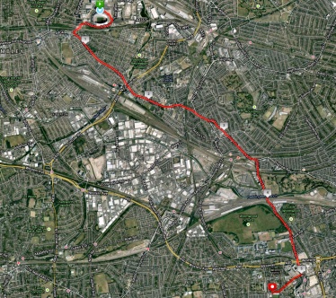 Wembley to Loftus Road - 5.4 miles
